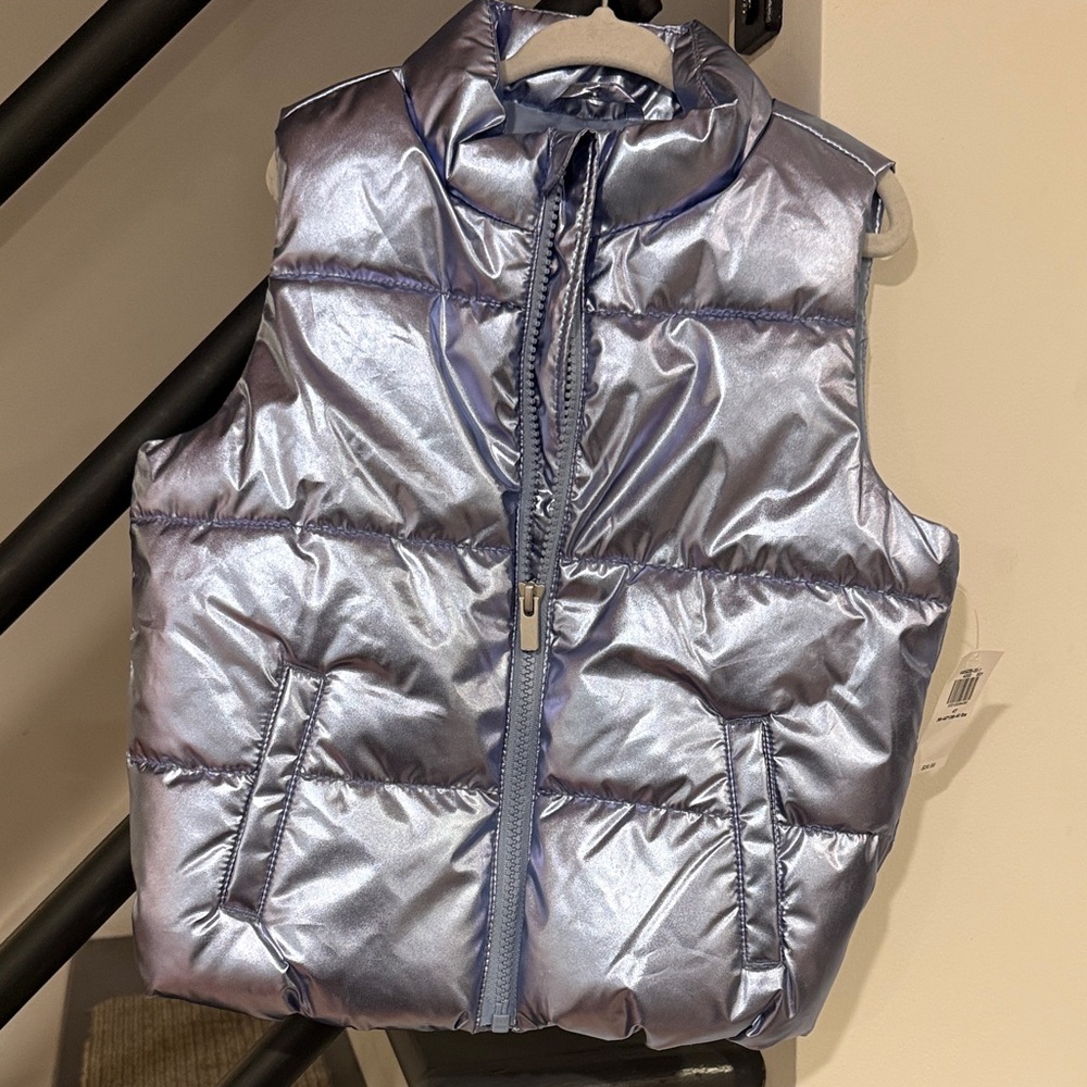 Old Navy Metallic Puffer Vest NWT